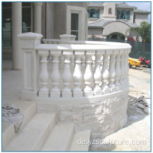 Outdoor White Marmor Balustrade zum Verkauf